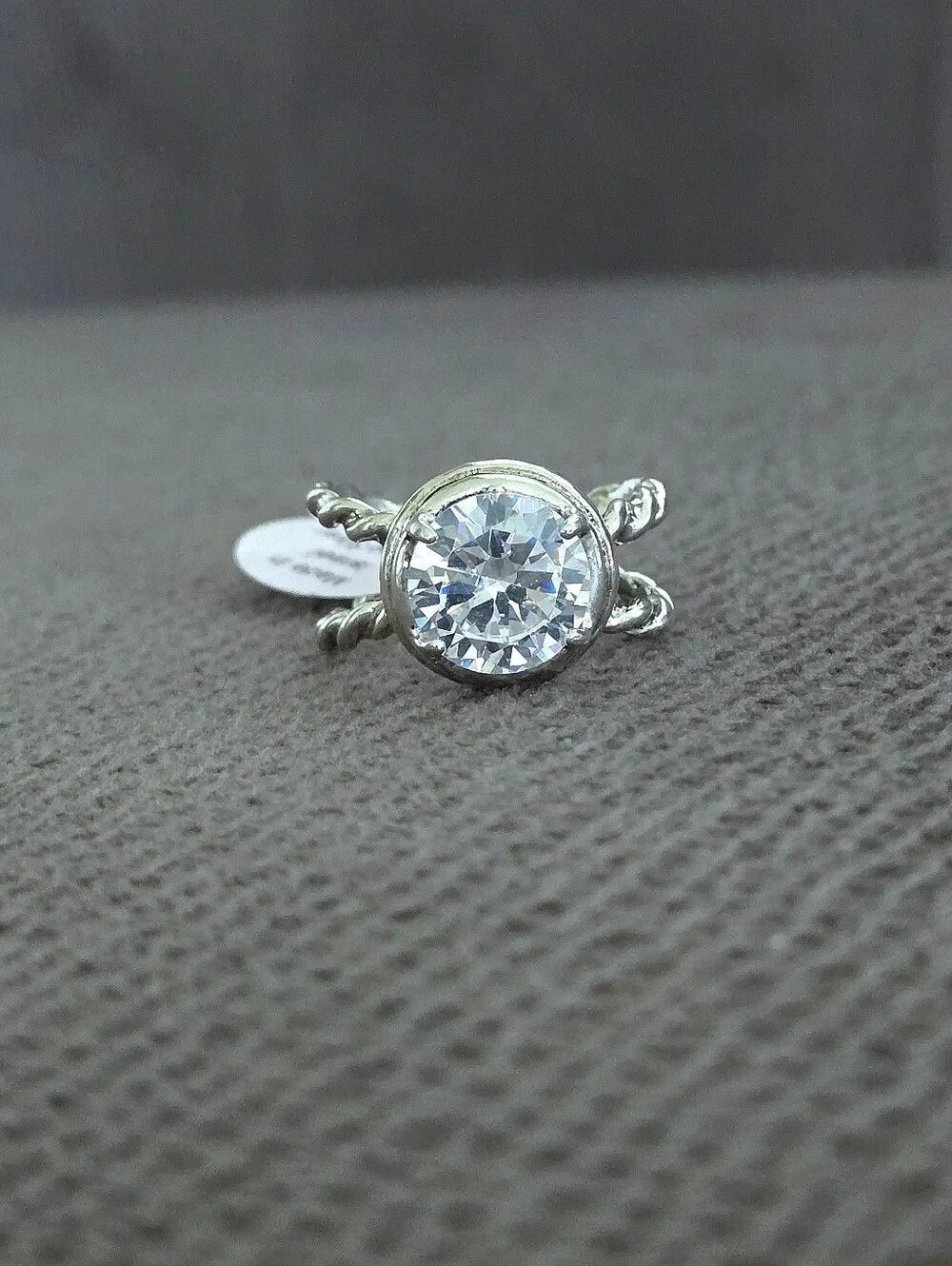 Noa Zuman Silver🤍 Clear Crystal💎 Ring💍